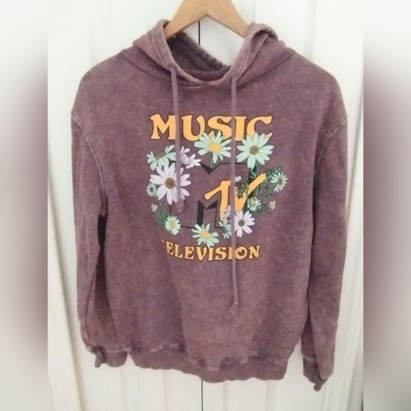 Vintage Look/" Distressed Look" MTV Hoodie - Picture 4 of 12